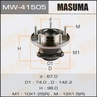 Ступица колеса (MW-41505) MASUMA MW41505