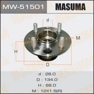 Ступица колеса (MW-51501) MASUMA MW51501
