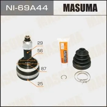 ШРУС внешний Nissan Maxima, X-Trail (00-07) (род:29/вн:25) (NI-69A44) MASUMA NI69A44 (фото 1)