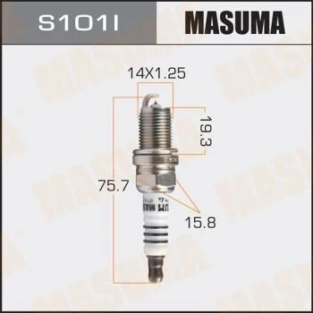 Свічка запалювання іридієва Masuma MASUMA S101I (фото 1)