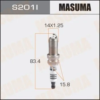 Свічка запалювання іридієва Masuma MASUMA S201I (фото 1)