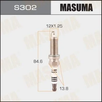Свеча зажигания PLATINUM (LZKAR6AP-11) Masuma MASUMA S302P (фото 1)