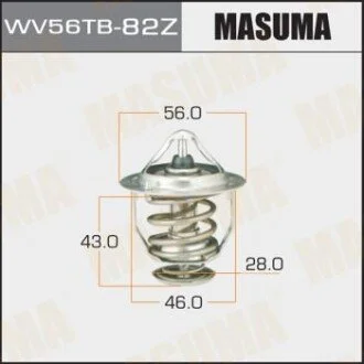 Термостат Lexus/Toyota 1.4, 1.6, 1.8, 2.4 (-09) 3.5 (-17) (WV56TB-82Z) MASUMA WV56TB82Z