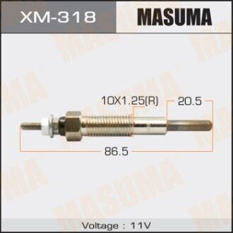 Свеча накаливания (XM-318) MASUMA XM318
