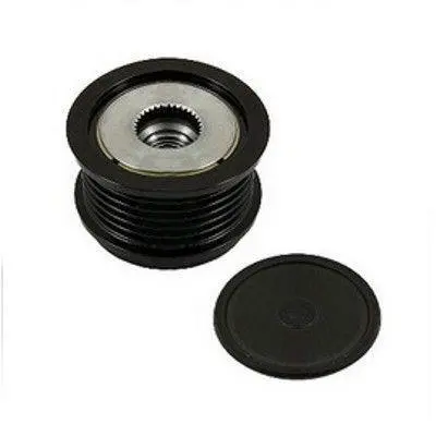 Шків генератора VOLVO C30, S40 II, V50 FORD B-MAX, C-MAX II, ECOSPORT, FIESTA VI, FOCUS II, FOCUS III, GRAND C-MAX, KUGA II, TOURNEO CONNECT V408 NADWOZIE WIELKO 1.4D-2.0D 02.08- MEAT&DORIA 45231 (фото 1)