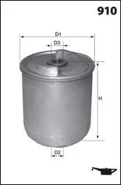 Фільтр оливи (аналогWL7441/OZ6D) MECAFILTER EHC8400