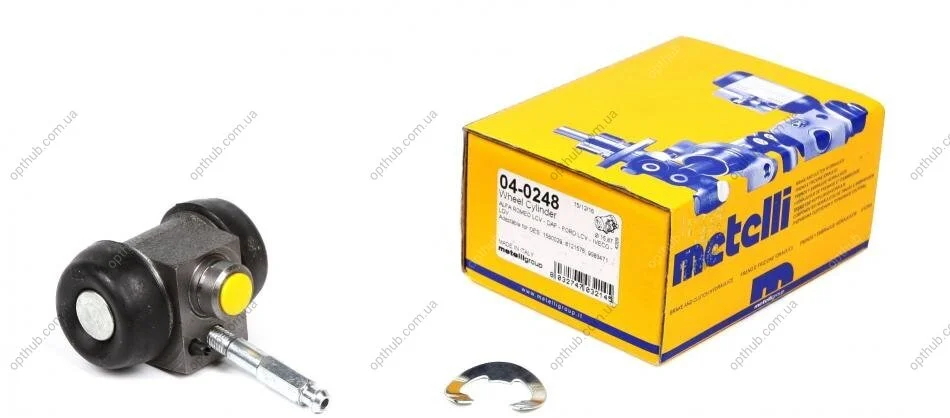 Цилиндр тормозной рабочий ЗАДН D=15.87 ALFA ROMEO AR 8 BOX (280_) 04/78-12/89 / ALFA ROMEO AR 8 PLATF Metelli 04-0248 (фото 1)