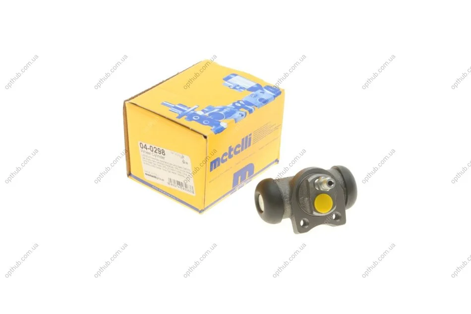 Цилиндр гальмивний (задний) Chevrolet Aveo 03-/Daewoo Lanos/Nexia 97-/Opel Astra F/Corsa/Kadett 8 UA63 Metelli 04-0298 (фото 1)