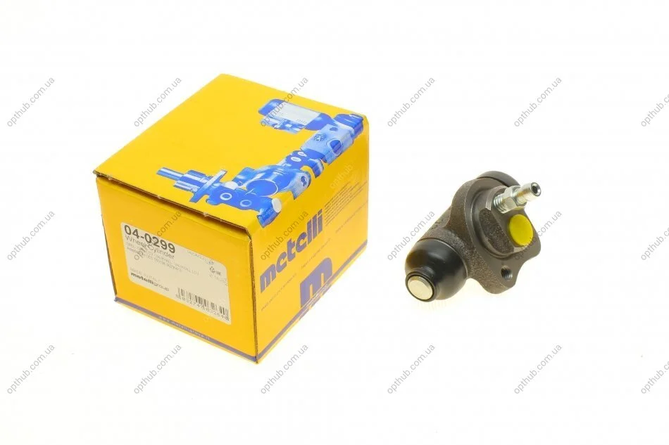 Цилиндр тормозной рабочий ЗАДН D=14.28 OPEL CORSA A BOX 02/86-09/94 / OPEL CORSA A HATCHBACK (93_, 94 Metelli 04-0299 (фото 1)