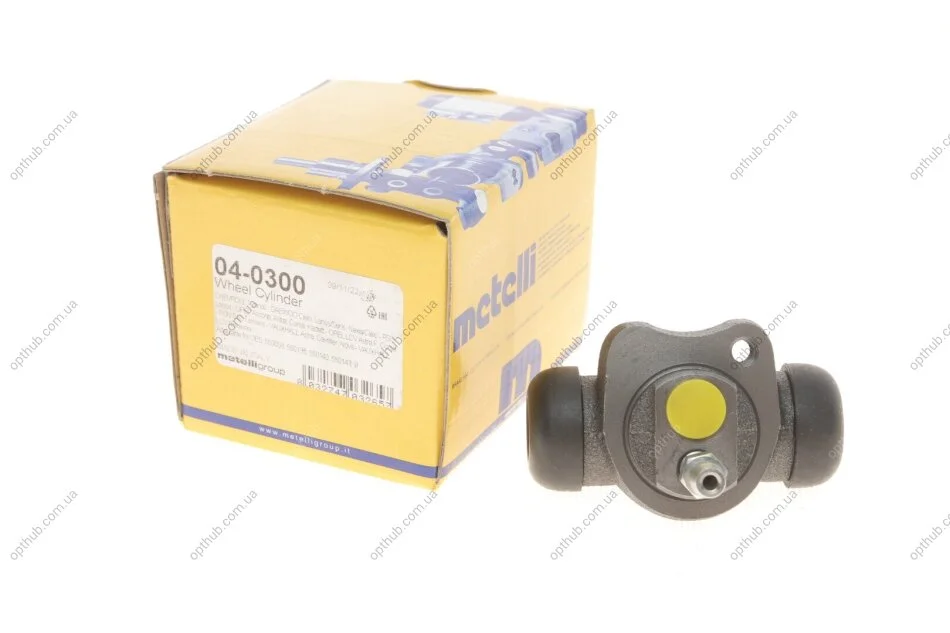 Циліндр гальмівний (задній) Daewoo Lanos/Nexia 95-/Opel Ascona C/Corsa A/Kadett 81-93/Astra F 98- UA63 Metelli 04-0300 (фото 1)