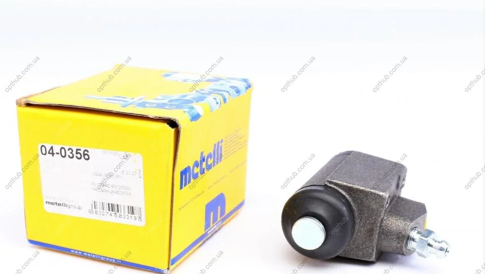 Циліндр гальмівний (задній) Ford Escort 80-99/Fiesta 91-03/Focus 99-05/Ssangyong Korando 88-06/Re UA63 Metelli 04-0356 (фото 1)