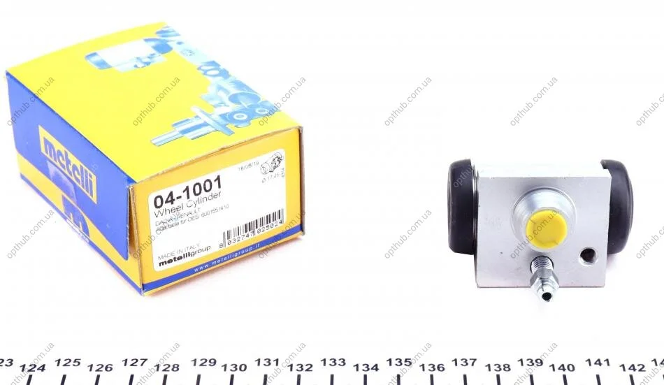 Циліндр гальмівний (задній) Renault Logan 04-/Sandero/Stepway 09-/Dacia Logan 04-/Sandero 08- UA63 Metelli 04-1001 (фото 1)