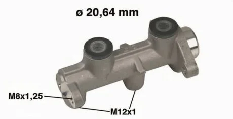Циліндр гальмівний головний D=20.64 OPEL COMBO (71_) 07/94-10/01 / OPEL CORSA B (73_, 78_, 79_) 03/93- -ua Metelli 05-0307