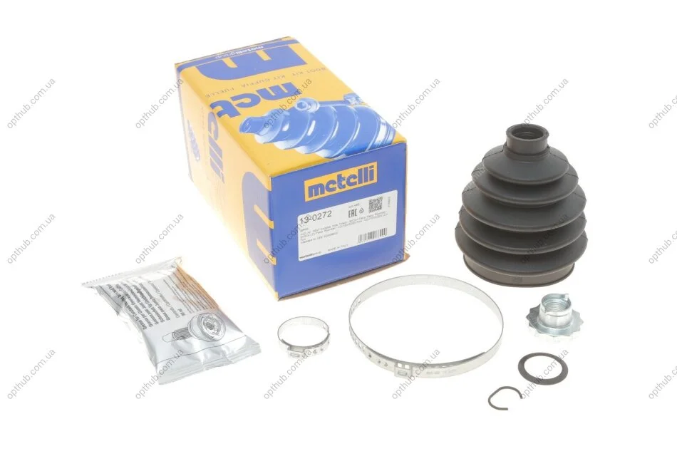Пильник ШРКШ (зовнішній) Seat Ibiza 02-15/Skoda Rapid 12-15/Fabia/VW Polo 99- (25x78x130) (к-кт) UA63 Metelli 13-0272 (фото 1)