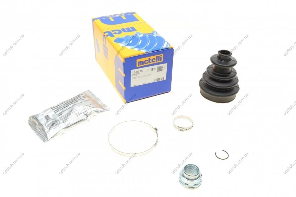 Пильник ШРКШ (зовнішній) Fiat 500/Panda 1.1/1.2 03-/Ford Ka 1.2 08-16 METELLI (opt-om) Metelli 13-0316 (фото 1)