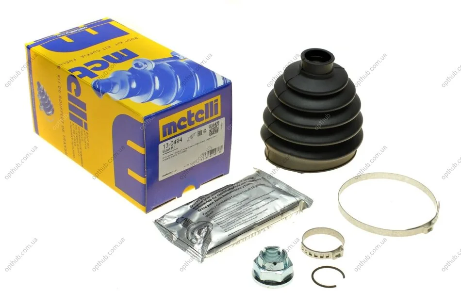 Пильник ШРКШ (зовнішній) Renault Duster/Scenic/Megane III 09- (26x87x117) (к-кт) METELLI UA63 Metelli 13-0494 (фото 1)