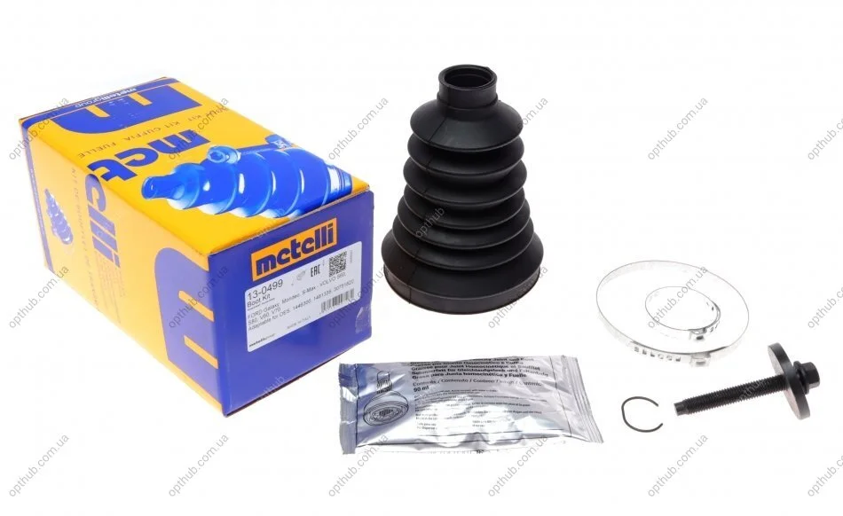 Пильник ШРКШ (зовнішній) Ford Galaxy/Mondeo/S-Max/Volvo S60/S80/V60/V70 06-15 (27x90x140) (к-кт) UA63 Metelli 13-0499 (фото 1)