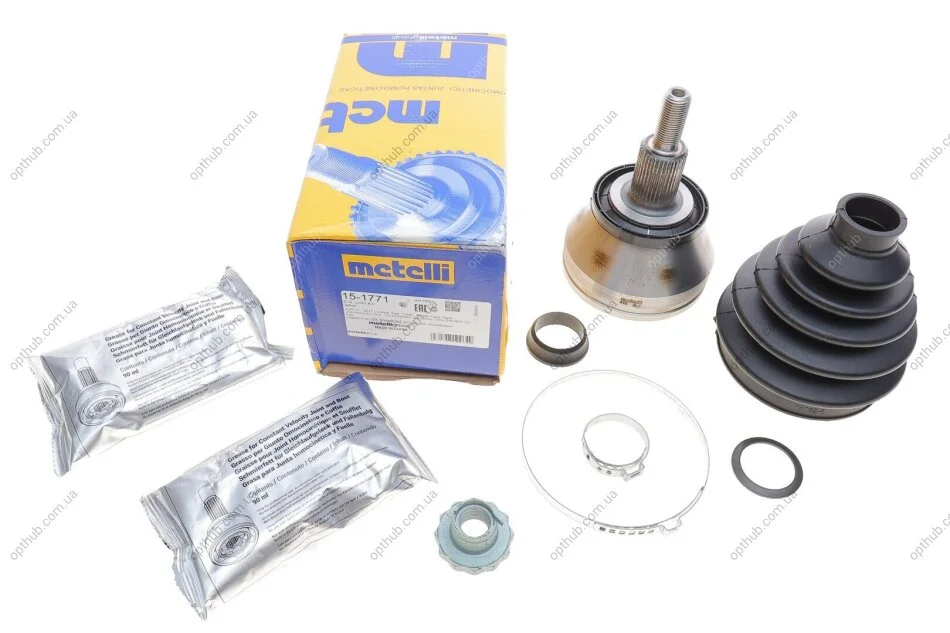ШРКШ (зовнішній) VW Polo VI 1.0-2.0 TSI/GTI/R WRC /1.4-1.6 TDI 09- (36z/27z/52mm/97.9mm/39.5mm) UA63 Metelli 15-1771 (фото 1)