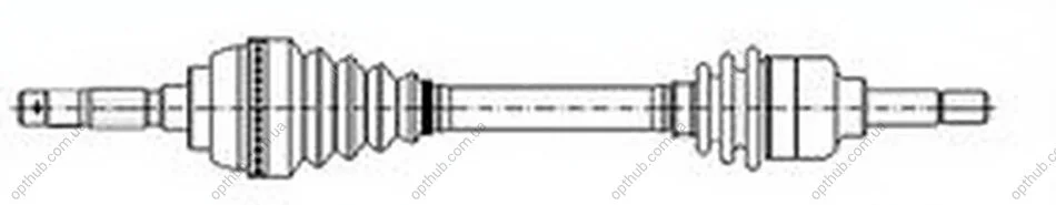 Піввісь Metelli 17-0913 (фото 1)