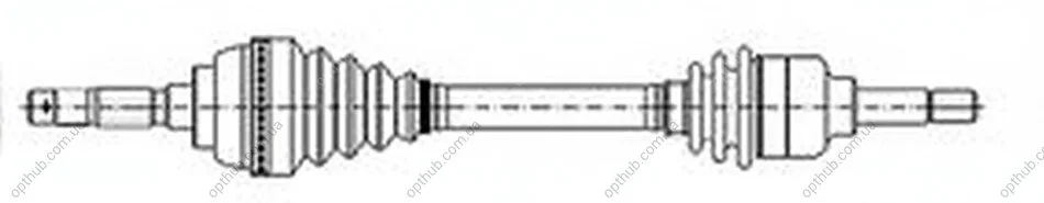 Піввісь Metelli 17-1163 (фото 1)