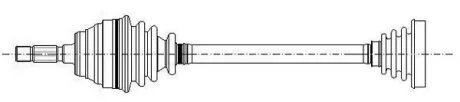 Піввісь Metelli 17-1267