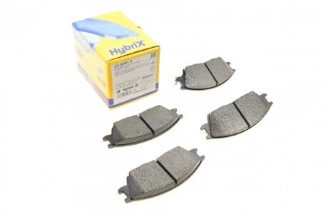 Колодки гальмивни (передни) Hyundai Accent I/II 94-05/Getz 02-10/Elantra 90-00/Pony 85-95 UA63 Metelli 22-0081-1