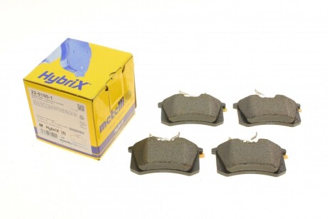 Колодки гальмівні (задні) VW Caddy 04-15/Golf 97-16/Passat B5 96-05/Skoda Fabia/Citroen/Peugeot UA63 Metelli 22-0100-1