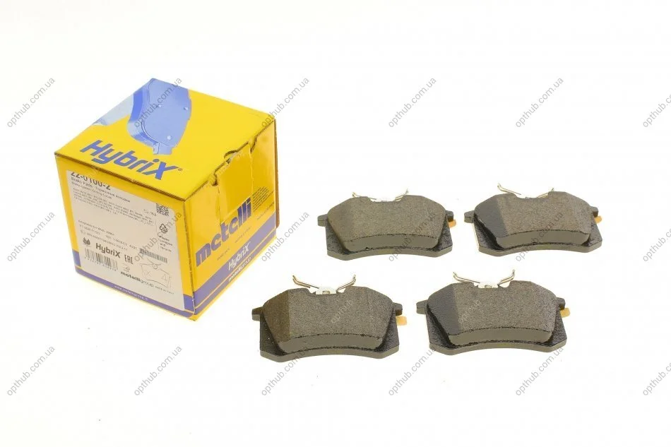Колодки гальмивни (задни) Audi A4 02-09/Citroen C3 16-/C4 14-/Renault Scenic/Megane 96-/Clio 05 UA63 Metelli 22-0100-2 (фото 1)