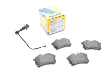 Колодки гальмивни (задни) Skoda Fabia 99-/VW Caddy/Golf 03-16/Passat B5 96-05/Polo 01- (+датчик UA63 Metelli 22-0100-4