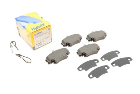 Колодки гальмівні (передні) Renault Clio 90-98/Symbol 00-/Megane 96-03/Peugeot 205 87-98 (+дат UA63 Metelli 22-0120-0K