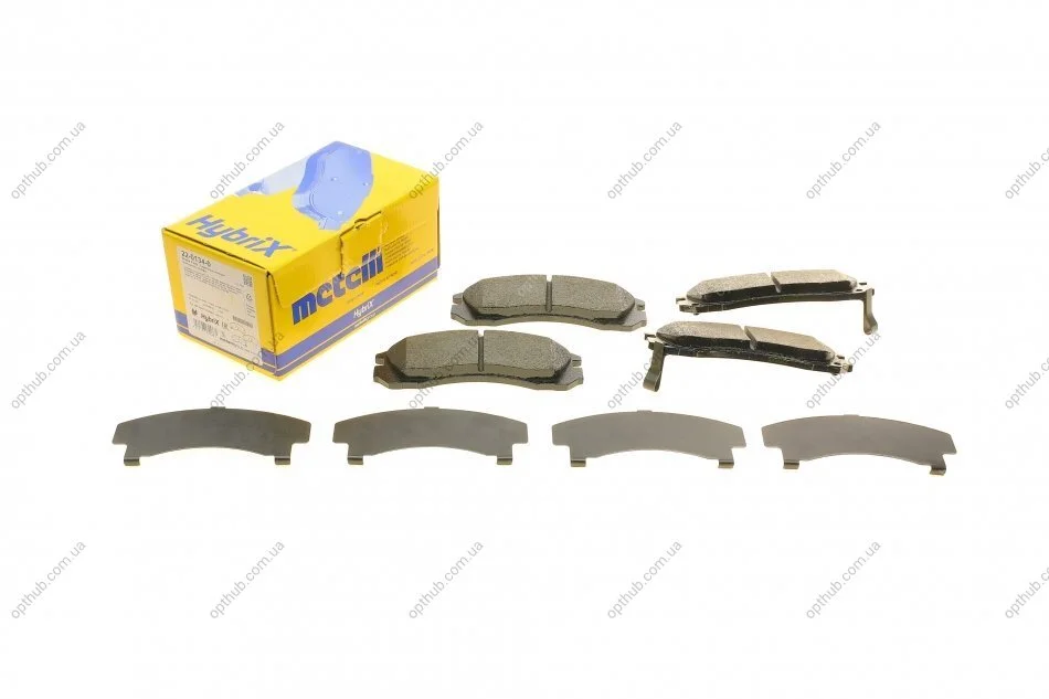 Колодки гальмівні (передні) Citroen C-Crosser 07-/Mitsubishi Outlander/Pajero 98-/Lancer/L400 9 UA63 Metelli 22-0134-0 (фото 1)