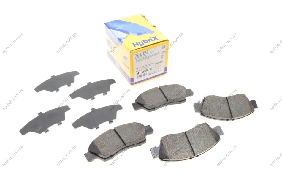 Колодки гальмівні (передні) Honda Civic V/VI 91-01/VIII 10-12/Jazz 02- METELLI UA63 Metelli 22-0138-0 (фото 1)