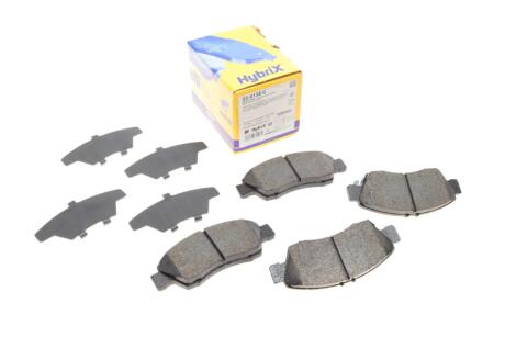 Колодки гальмівні (передні) Honda Civic V/VI 91-01/VIII 10-12/Jazz 02- UA63 Metelli 22-0138-0