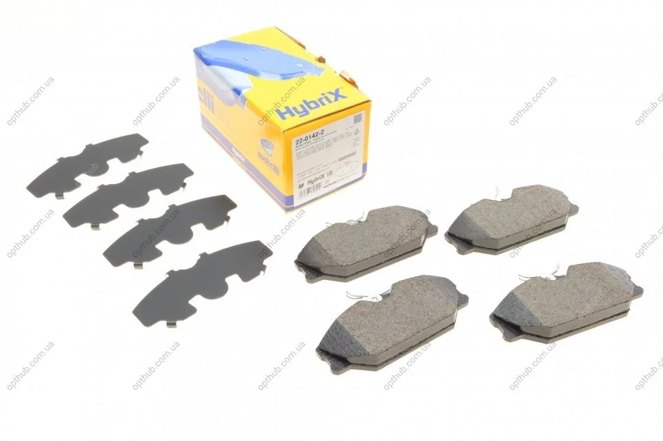 Колодки гальмівні (передні) Renault Clio II 00-09/Laguna 93-01/Megane/Scenic/Safrane 96-03 UA63 Metelli 22-0142-2 (фото 1)