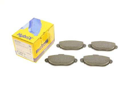 Колодки гальмівні (передні) Fiat 500 07-/Panda 03-/Punto 93-10 UA63 Metelli 22-0159-1