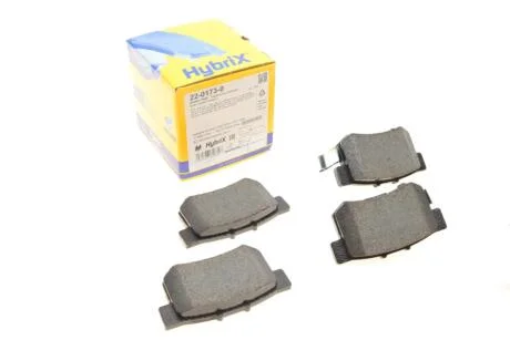 Колодки гальмивни (задни) Suzuki SX4/Swift 06-/Honda Accord 91-93/Civic 95-/Fiat Sedici 06-14 UA63 Metelli 22-0173-0