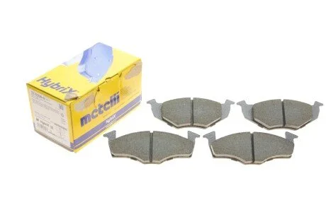 Колодки гальмівні (передні) Seat Cordoba/Ibiza 02-09/Skoda Fabia 99-08/VW Polo 94-12/Lupo 98-05 UA63 Metelli 22-0206-0