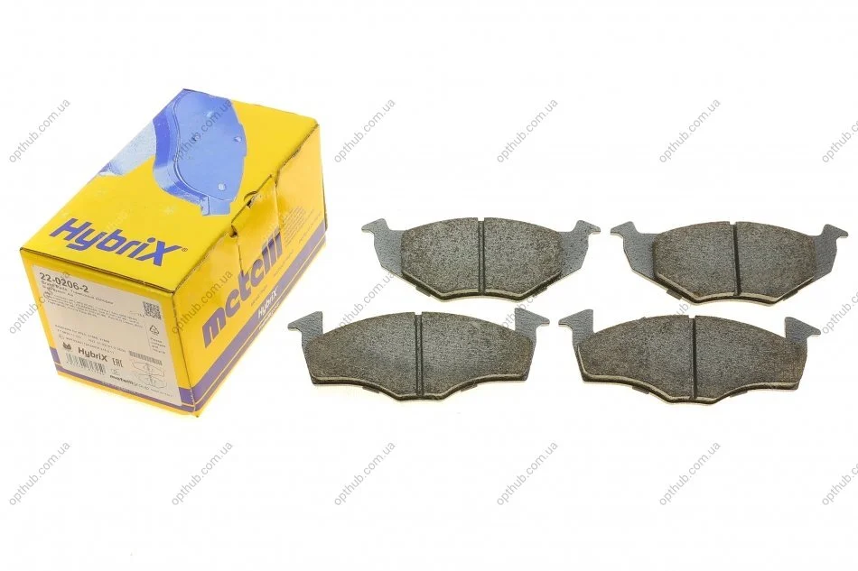 Комплект гальмівних колодок (дискових) METELLI Metelli 22-0206-2 (фото 1)