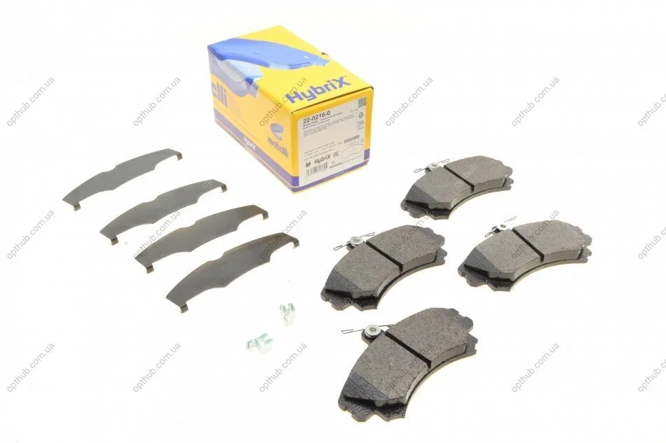 Колодки гальмівні (передні) Mitsubishi Colt 04-12/Carisma/Space Star/Volvo S40/V40 95-06/Smart UA63 Metelli 22-0216-0 (фото 1)