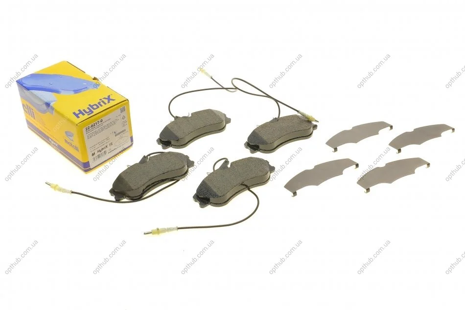 Колодки гальмівні (передні) Citroen Berlingo 96-11/Xsara/Peugeot 306 93-05/Partner 96-15 (+датч UA63 Metelli 22-0217-0 (фото 1)