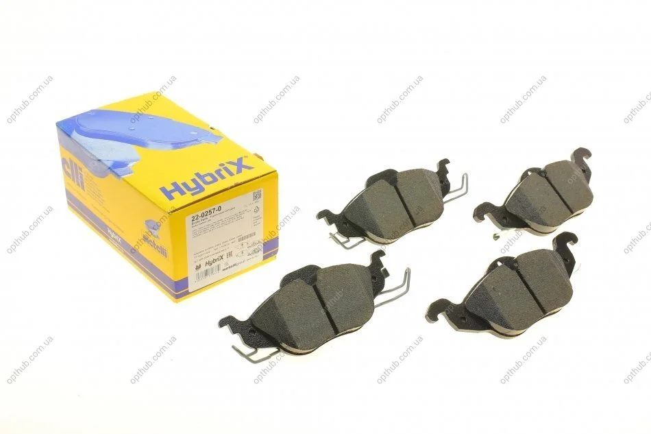Колодки гальмівні (передні) Opel Astra G 98-09/Chevrolet Corsa 94-02 METELLI UA63 Metelli 22-0257-0 (фото 1)
