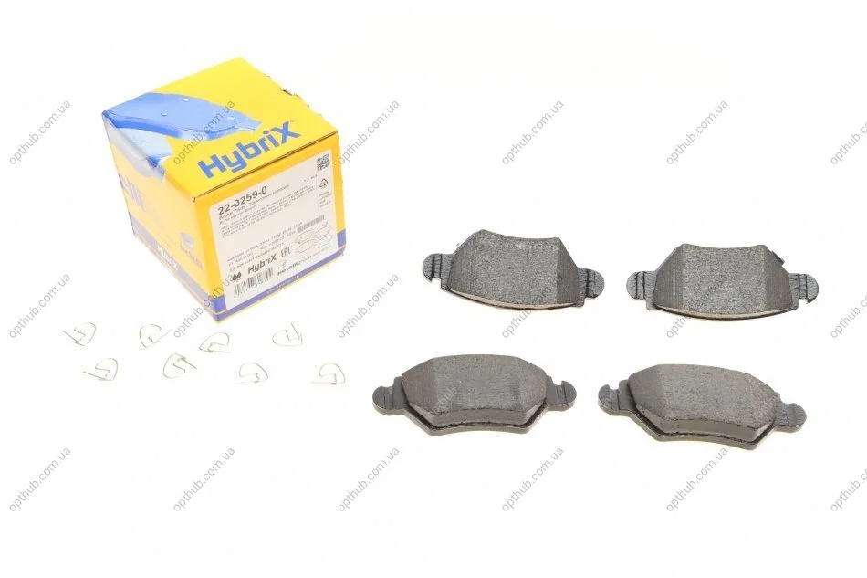Колодки гальмівні (задні) Opel Astra G 98-05/Zafira A 99-05 METELLI UA63 Metelli 22-0259-0 (фото 1)