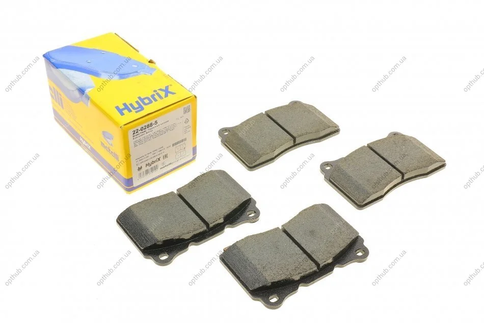 Комплект гальмівних колодок (дискових) METELLI Metelli 22-0288-5 (фото 1)