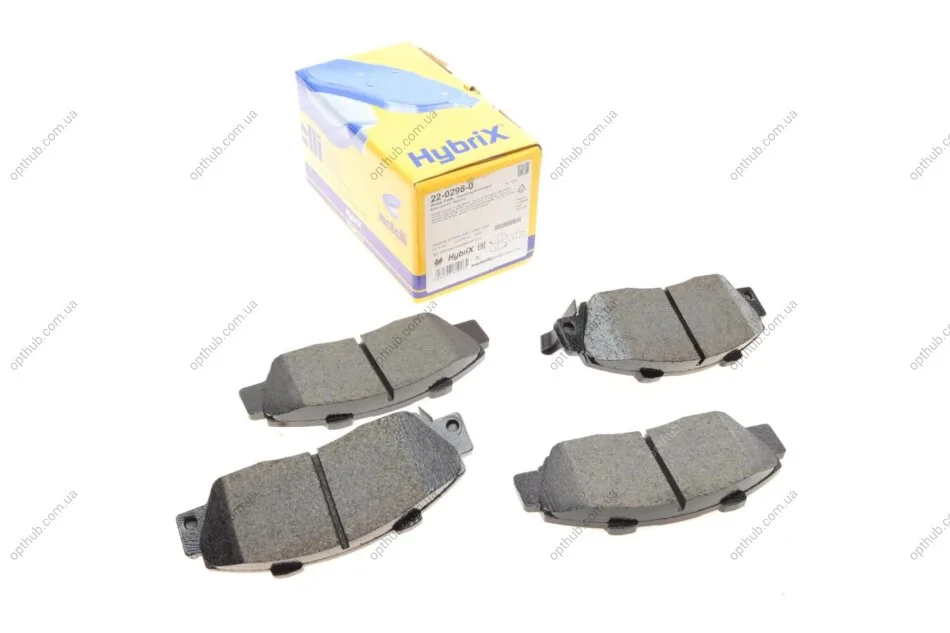 Колодки гальмівні (передні) Honda Accord V/VI 93-03/Civic 97-01 METELLI UA63 Metelli 22-0298-0 (фото 1)