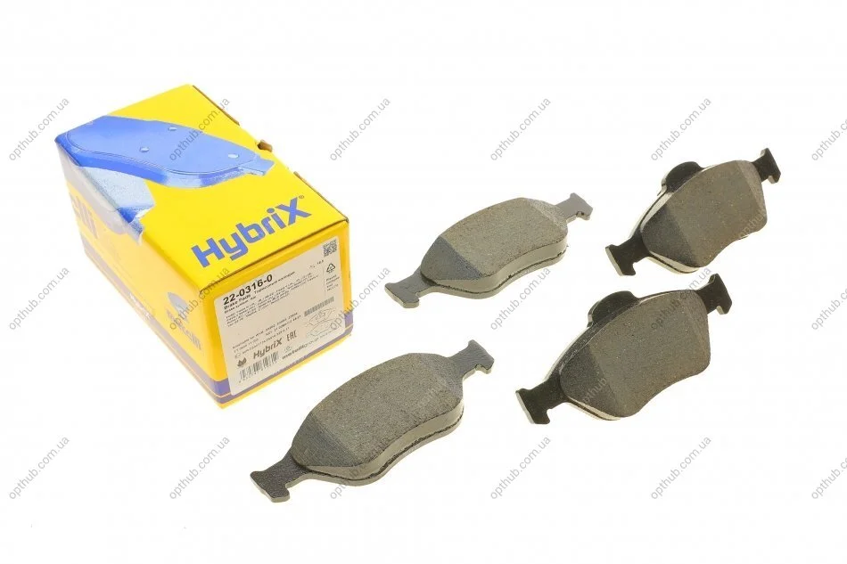Колодки гальмівні (передні) Ford Fiesta 95-10/Fusion/Ka 02-12/Puma/Mazda 121 96-03/Mazda 2 03-0 UA63 Metelli 22-0316-0 (фото 1)