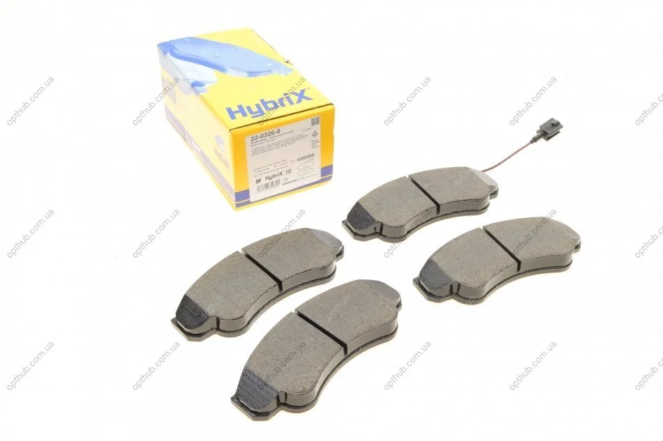 Колодки гальмівні (передні) Citroen Jumper/Fiat Ducato/Peugeot Boxer 99- R16 (+датчик) METELLI UA63 Metelli 22-0326-0 (фото 1)