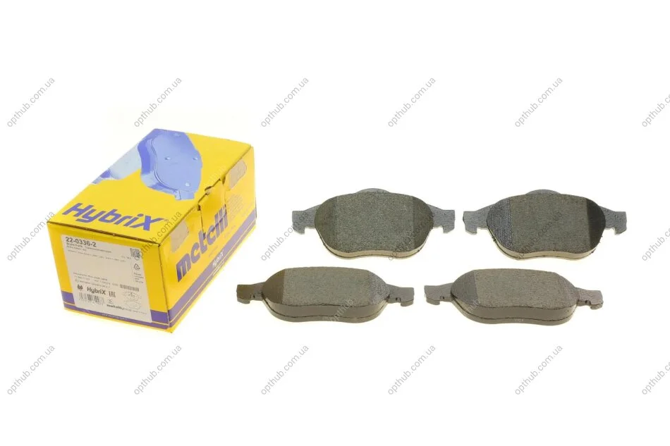 Колодки гальмівні (передні) Renault Megane II 04-09/Scenic II/III/Grand Scenic II/III 03- UA63 Metelli 22-0336-2 (фото 1)