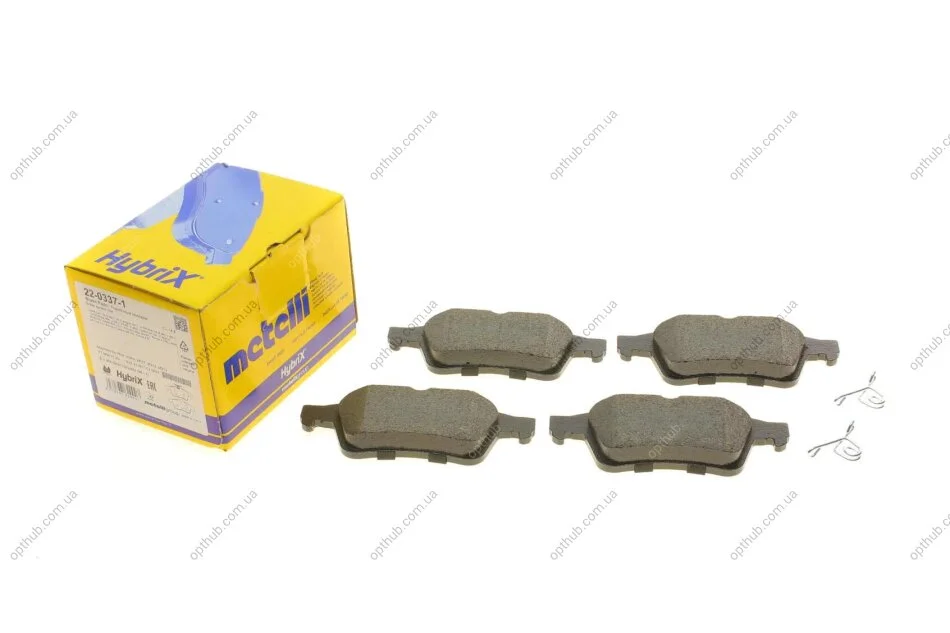 Колодки гальмівні (задні) Citroen C5/Ford C-Max 07-/Focus/Connect 04-13/Renault Laguna 07-15/Vo UA63 Metelli 22-0337-1 (фото 1)