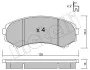 Колодки гальмівні (передні) Mitsubishi Grandis 04-11/Pajero II-IV 90-/Mazda E2000/2200 88-03 UA63 Metelli 22-0399-0 (фото 2)