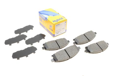 Колодки гальмівні (передні) Nissan X-Trail 01-13/Pathfinder 97-04 (з аморт. коливання) UA63 Metelli 22-0406-1